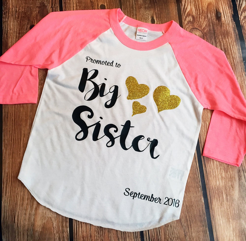 promoted to big sister shirt