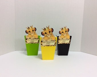 Adorable,Simba Favor Boxes,Lion King Boxes,Simba Loot boxes,Loot Bags,Birthday Decorations,Party Supplies,Baby Shower