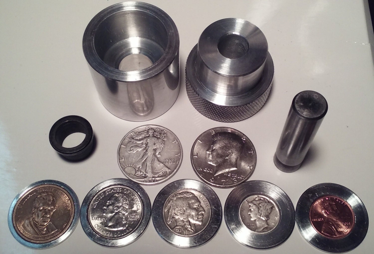 Coin Ring Center Punch For 50 Cent Piece. SALE SALE