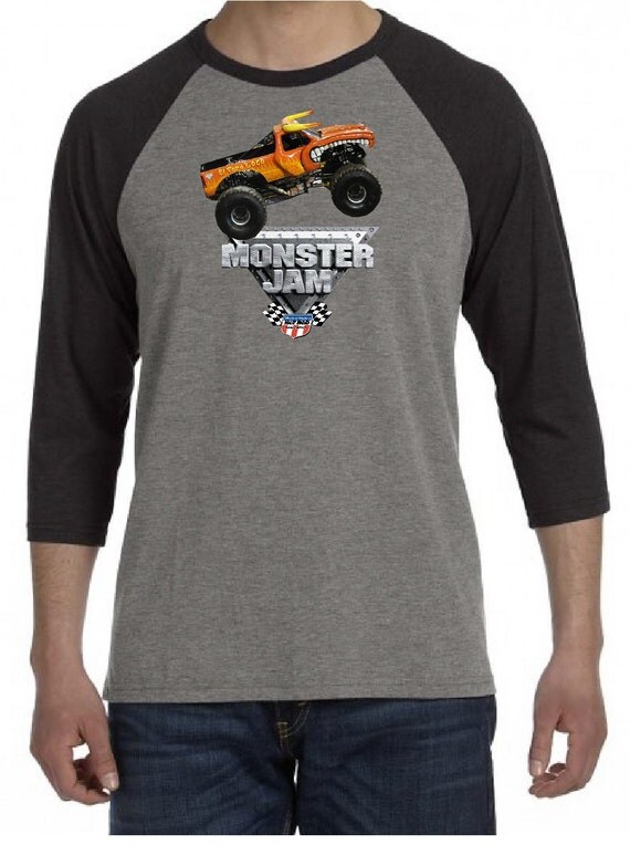 El Toro Loco Monster Truck Baseball Jersey Shirt by thelionsland