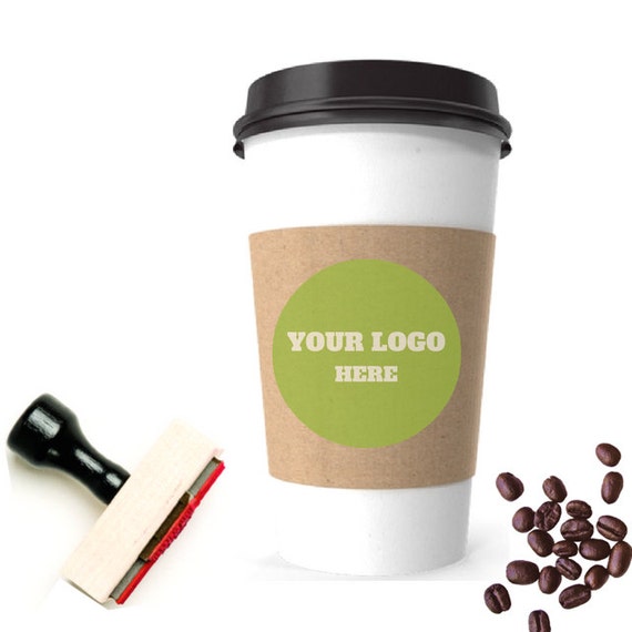 Custom Coffee Sleeve Custom Logo Rubber Stamp Coffee Cup