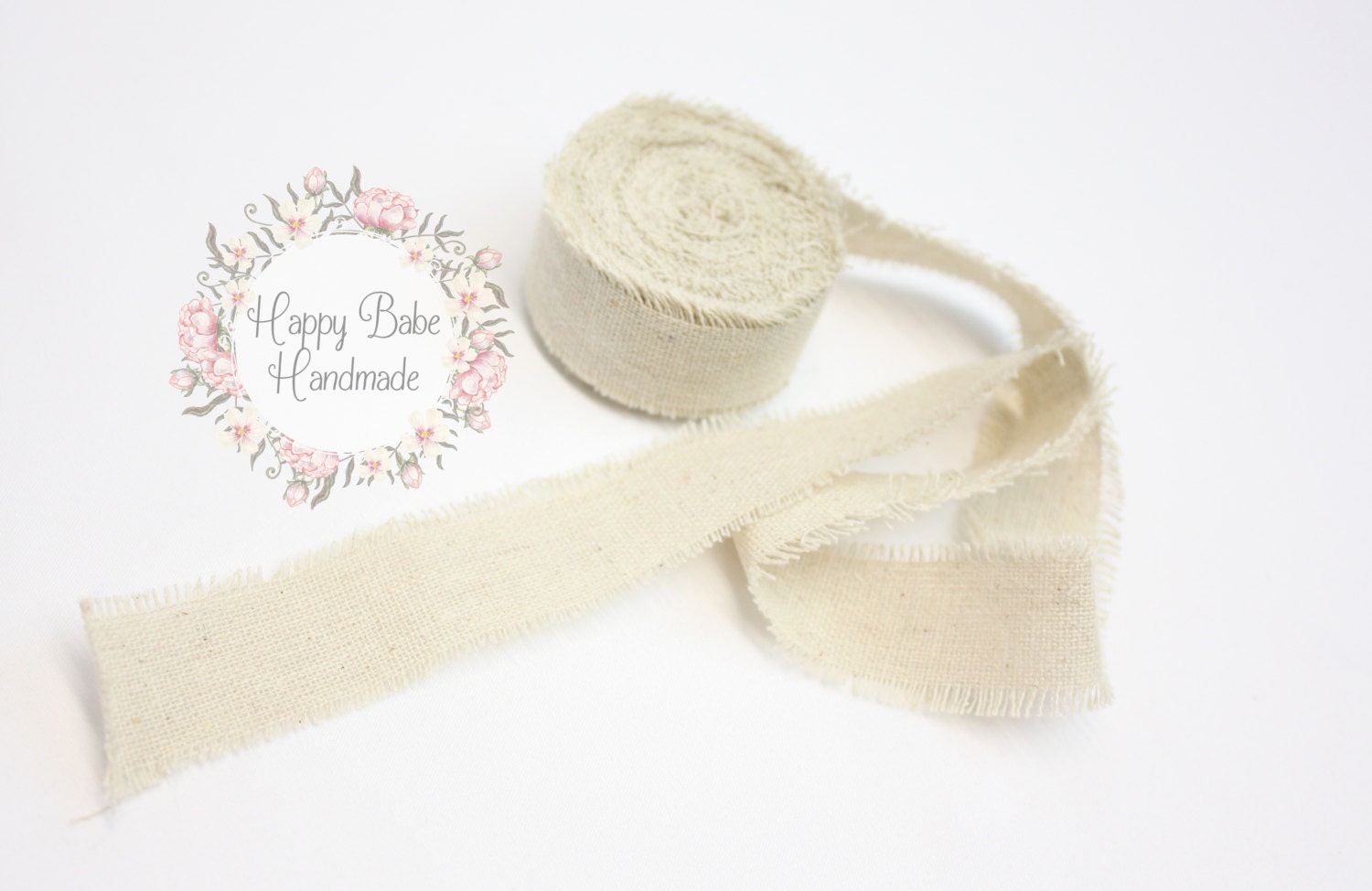 Cotton Ribbon 1 Ribbon 100 Cotton 5 Yards by HappyBabeHandmade