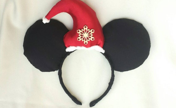 mickey mouse christmas ears with santa hat by mickey mouse christmas ears with santa hat by