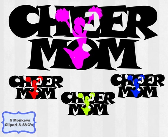 Download Cheer Mom SVG Cheer mom clipart Cheer SVG knockout by ...