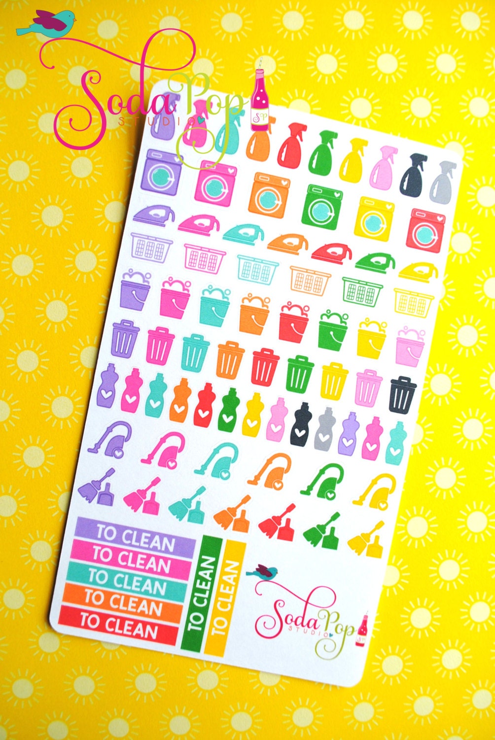 Free Printable Cleaning Stickers