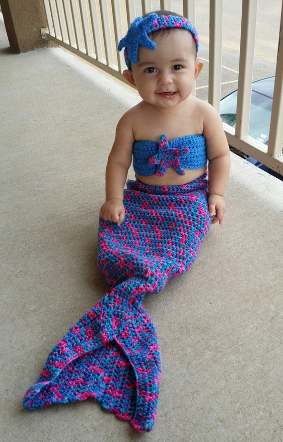 Items similar to Toddler mermaid outfit, crochet mermaid outfit for ...