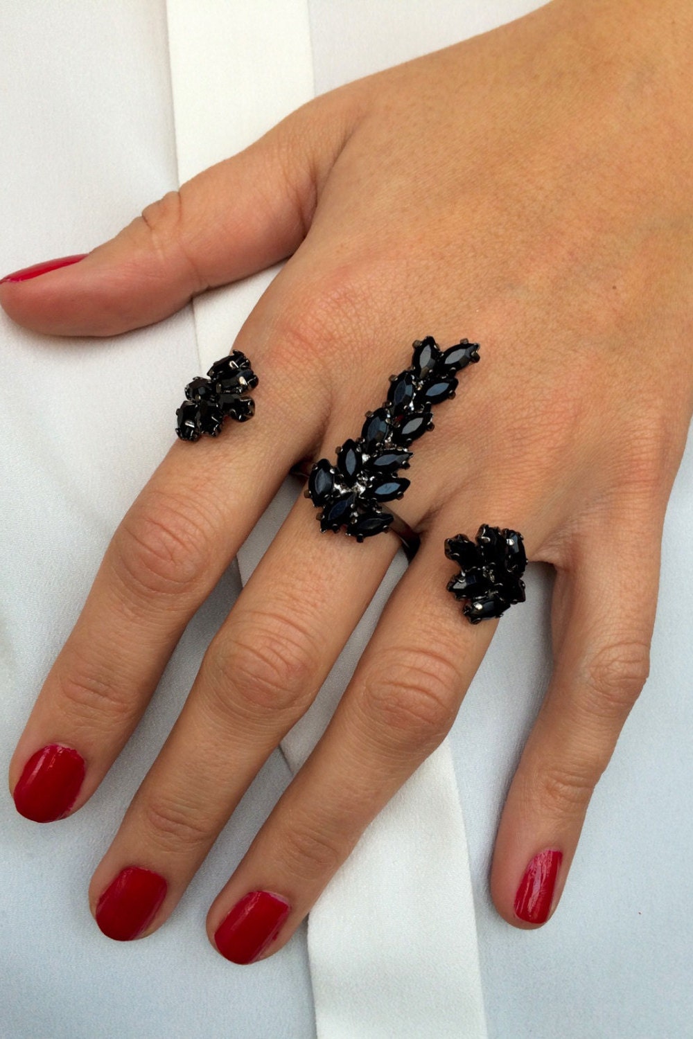 Multi Finger Rings Knuckle Rings Stackable by HighVibeAccessories