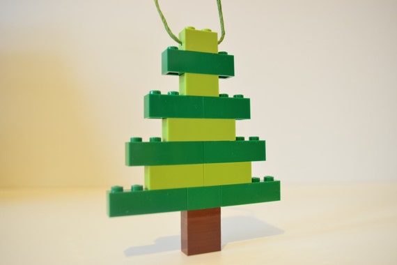 Lego Christmas Tree Ornament Handmade Lego Christmas Tree