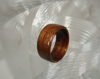 Tropical Walnut Wood Ring ~ Solid Wood ~ Men's or Women's ~ Beautiful Look!