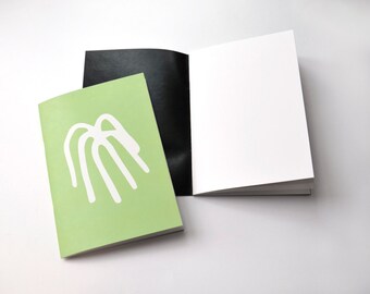 1 A5 Notebook - 20 White Sheets - New wave Illustration