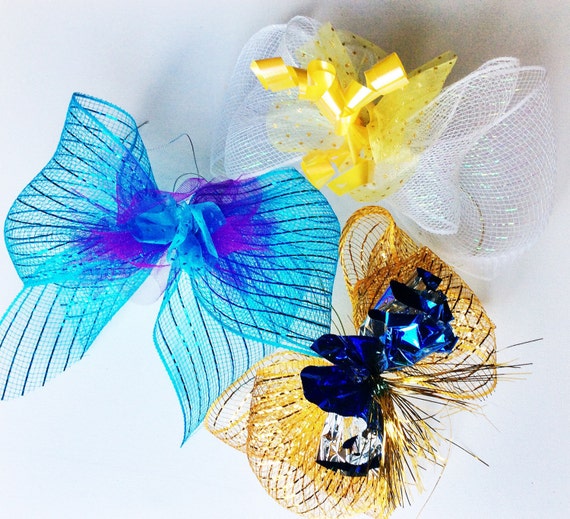 Items similar to Set of 3 gift bows Wine Bottle Décor Gift wrapping