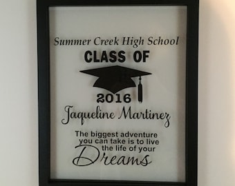 Personalized Picture Frame, Graduation, Graduation Gift, High School, High School Graduation Gift, High School Graduation, Gift