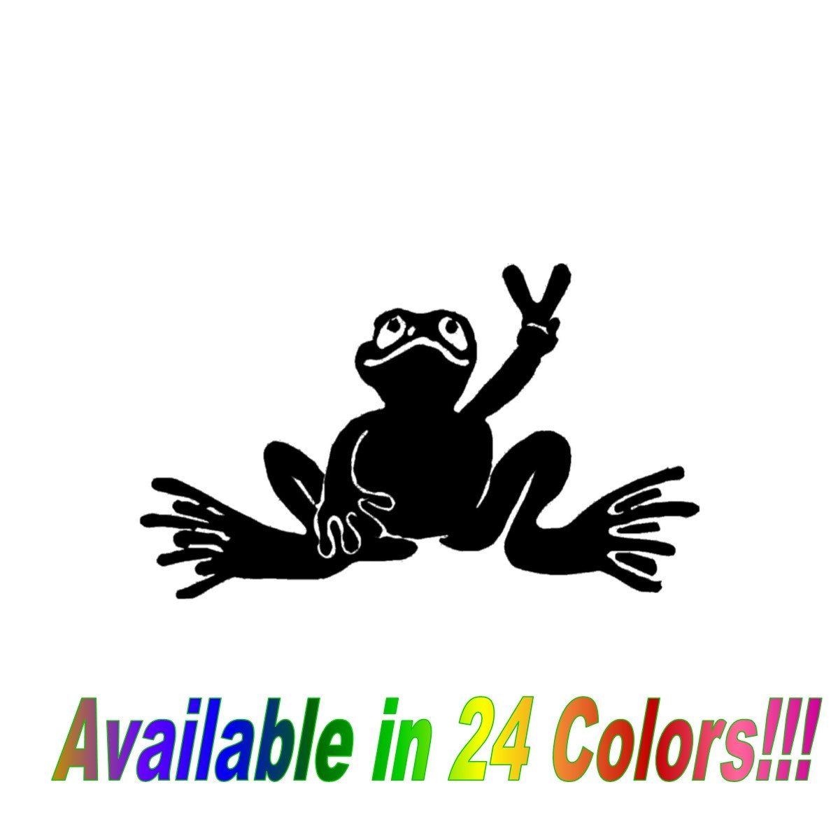 Peace Frog decal vinyl wall / car / window sticker by GotDecals