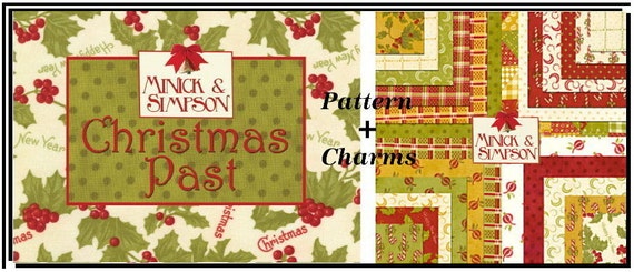 CHRISTMAS PAST Charm Pack Quilt Pattern / Quilt Squares Rare