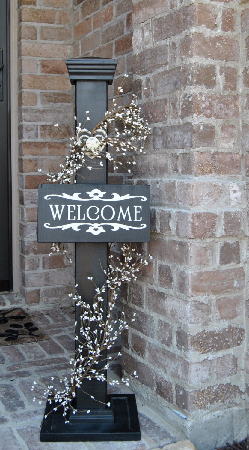 Rustic Sign Post Rustic Porch Post Wood Rustic Sign Post