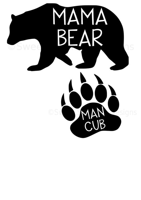 Download Mama bear man cub SVG instant download design by ...