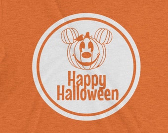 DISNEY SVG & png Digital File Download Circle with the Mickey Mouse Halloween Mickey Pumpkin perfect for custom Disney Shirt or Disney Onsie