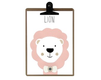 Lion poster / wall Decoration for children / the magic trailer