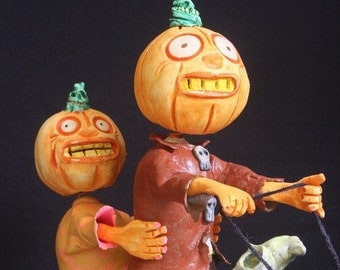 Pumpkins on Crow Decoy Candy Box