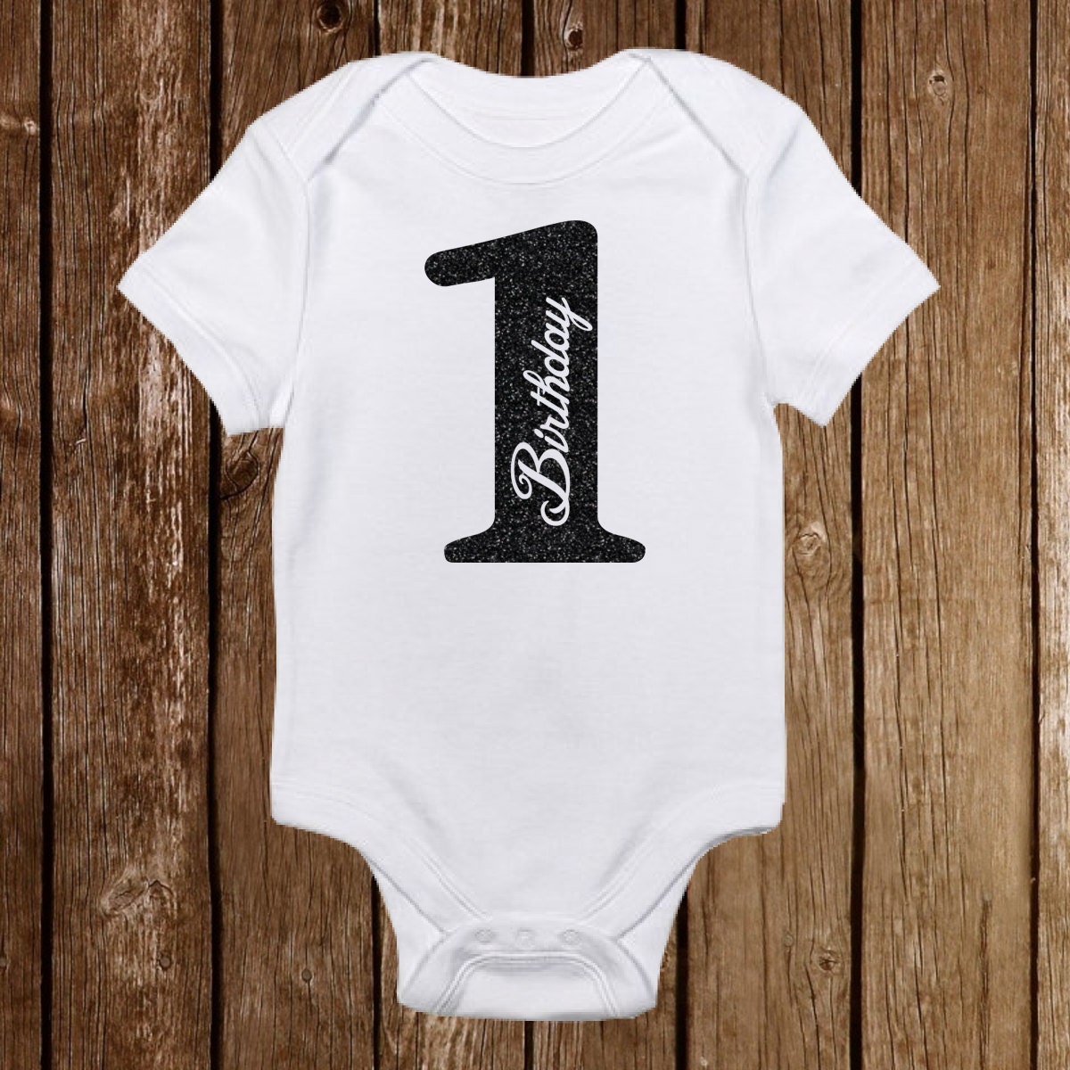 Unique Sparkle Custom 1st Birthday Onesie Cute Baby Girl Boy