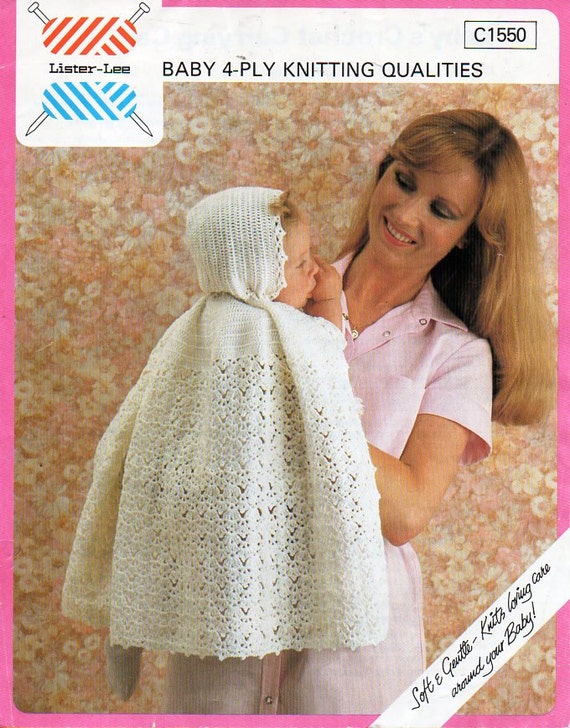 baby crochet cape pattern crochet pattern pdf 4ply Christening