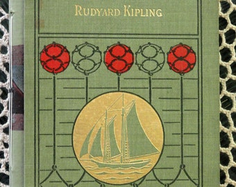 Handbound Concertina Travel Journal or Album From Vintage Book Kipling