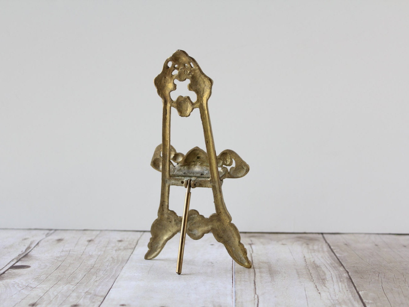 Brass Decorative Easel Stand / Small Tabletop by whateverislovely