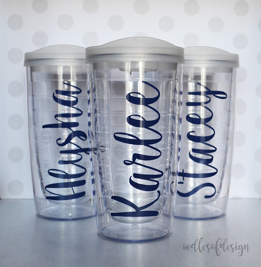 Set of 6 Personalized 16oz Tumblers Personalized drinkware