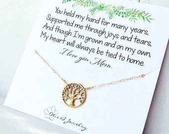 Mother of the bride gift, mothers day gift, gift from bride to mom, wedding jewelry for mother of the bride, Otis b, family tree necklace