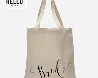 Bride Tote Bag | Order 1 or More | Bride, Engagement, Wedding Planning Gift