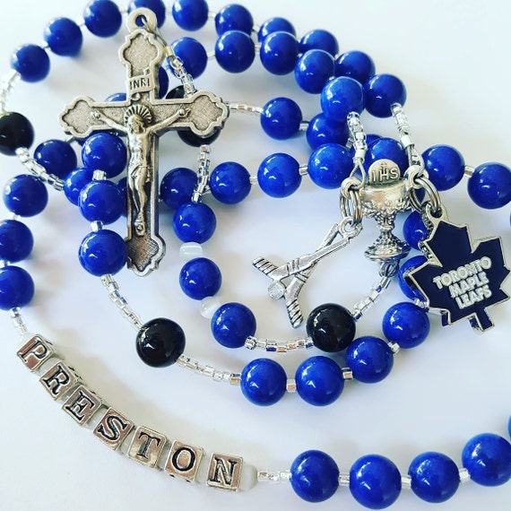 First Communion Hockey Rosary