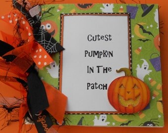 Halloween premade scrapbook album paper bag album