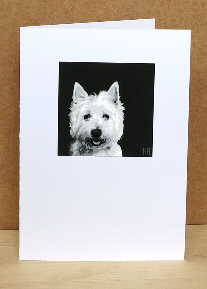 Westie Greeting Card Art Print West Highland Terrier