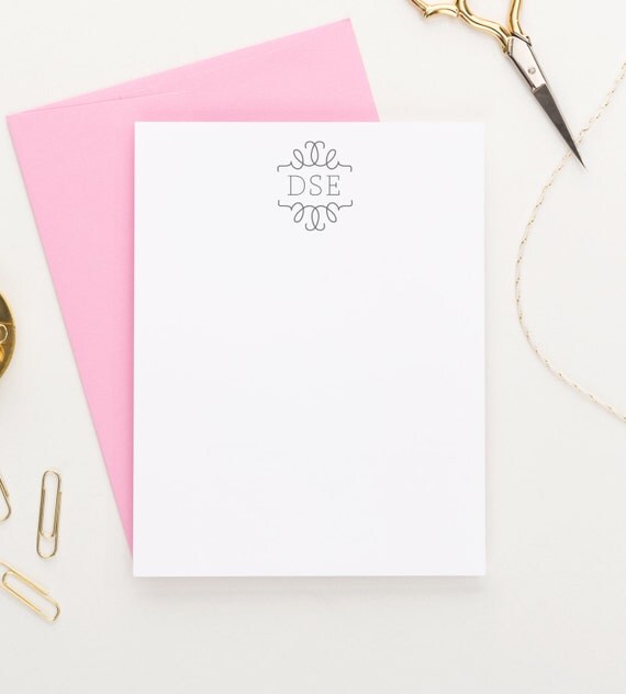 Personalized Stationery // Monogram stationery // Personalized