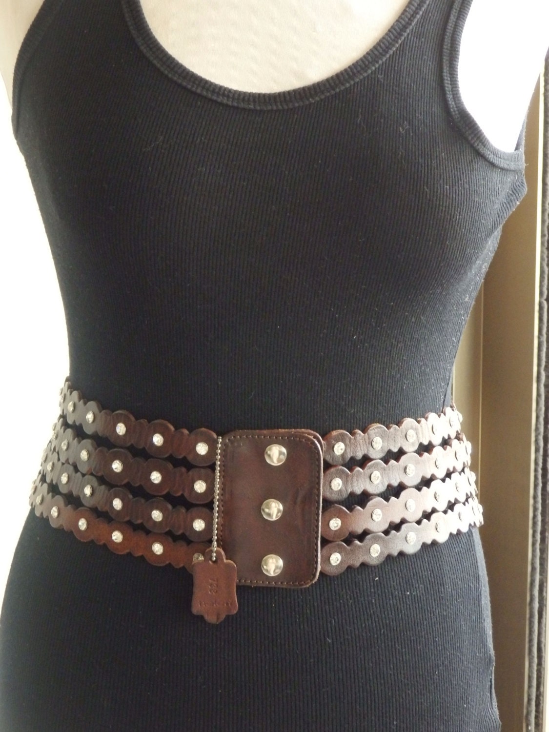 Waist belt. Corset Belt. Leather Brown Belt. Women&#39;s Belt.