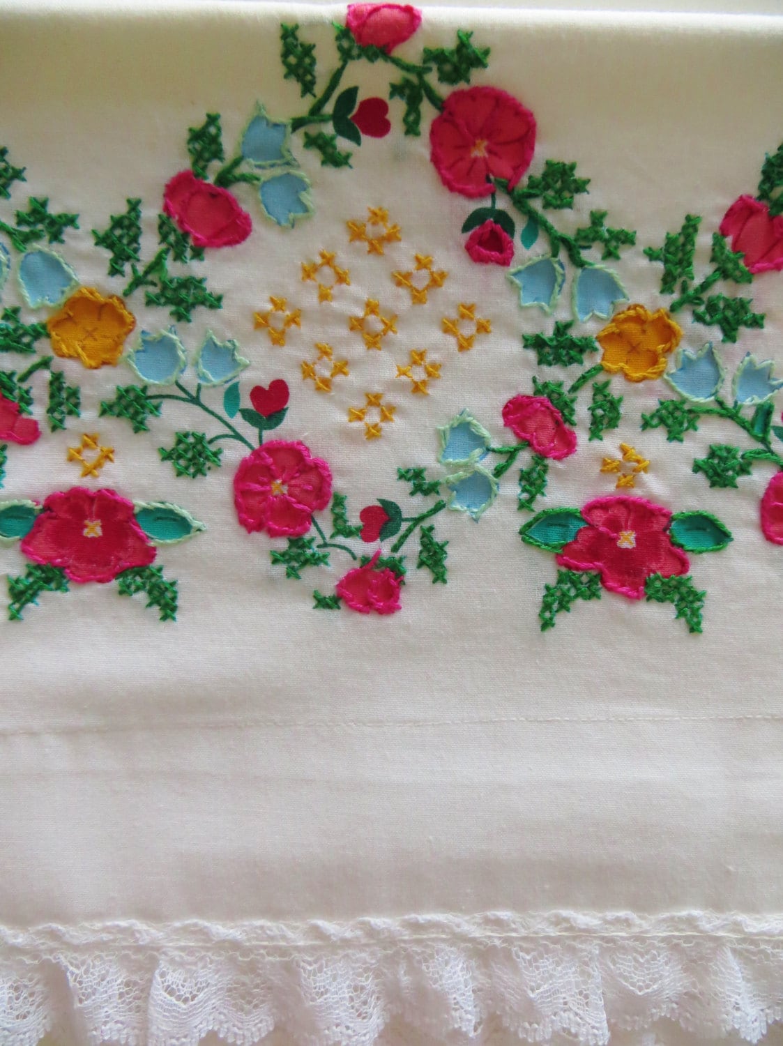Vintage Pillowcases Embroidered Pillowcases Embroidered