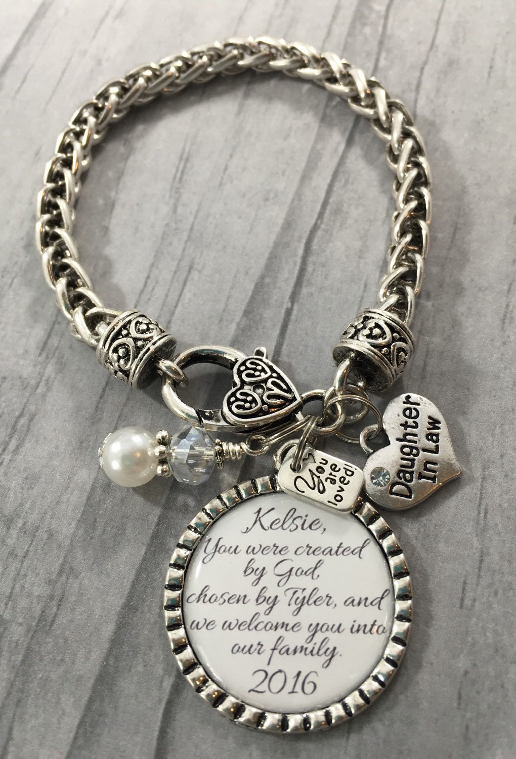 DAUGHTER in Law BRACELET Future Daughter in Law Gift for