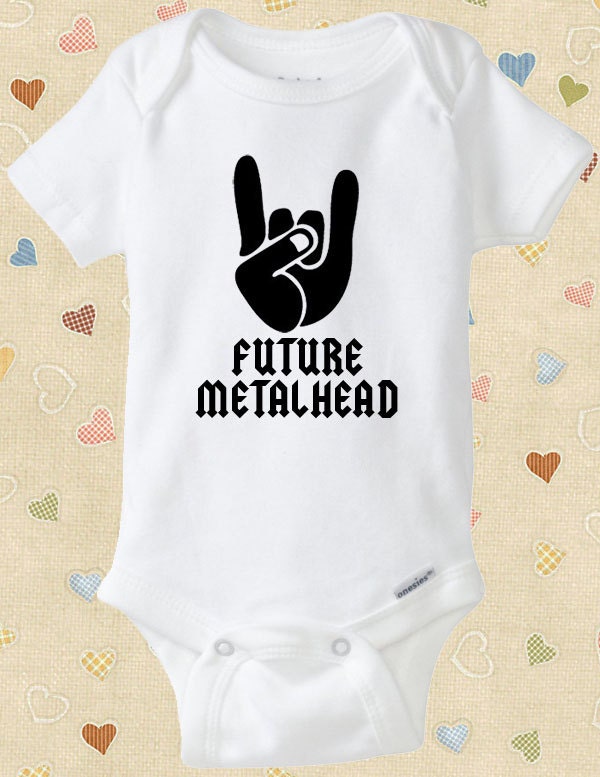 Heavy Metal Baby Onesie for Guitarist Metalhead Metallica