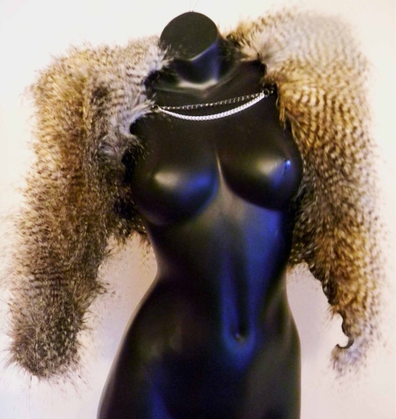 Faux Fur wrap - Faux fur cape - Faux fur scarf
