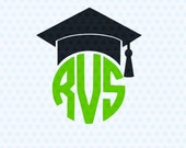 Free Free Graduation Cap Monogram Svg 709 SVG PNG EPS DXF File