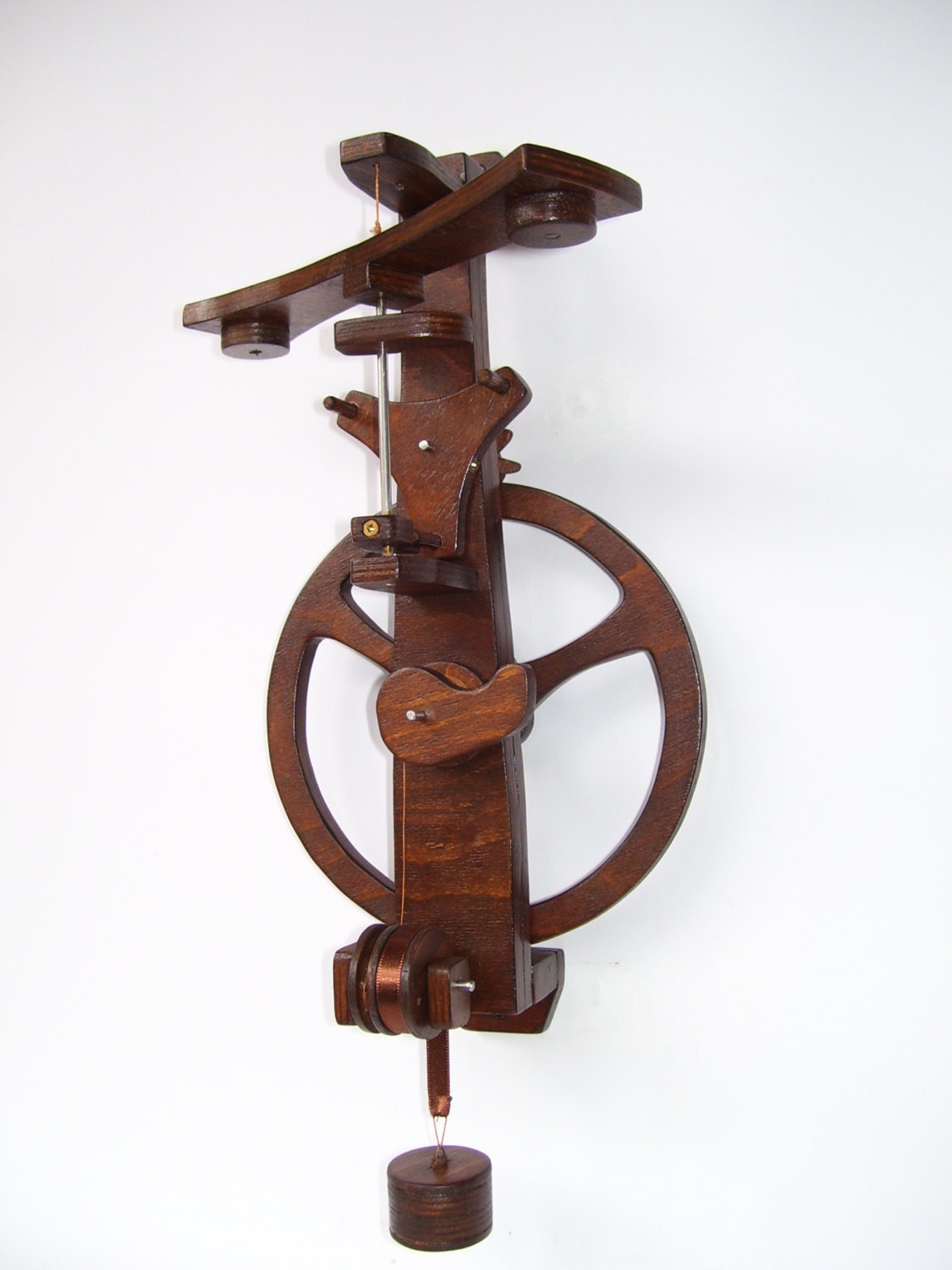 Original Wall Sculpture Wooden Handmade CLOCK