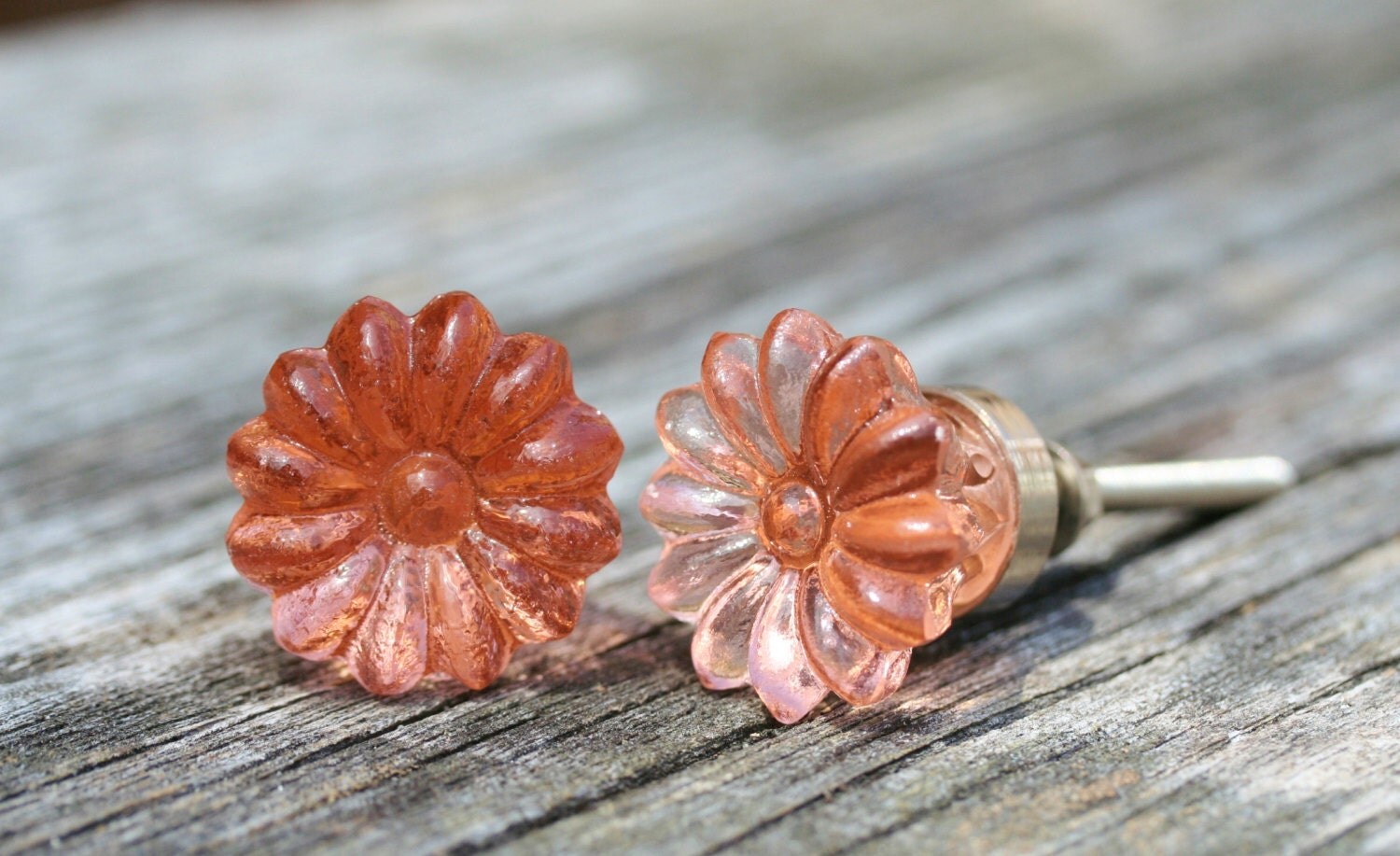 Pink Glass Drawer Knob Drawer Pull Pink Drawer Pull