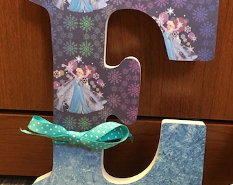 Custom Frozen Wooden Letters - Perfect for baby, nursery, kids room, library, classroom, photo shoot prop