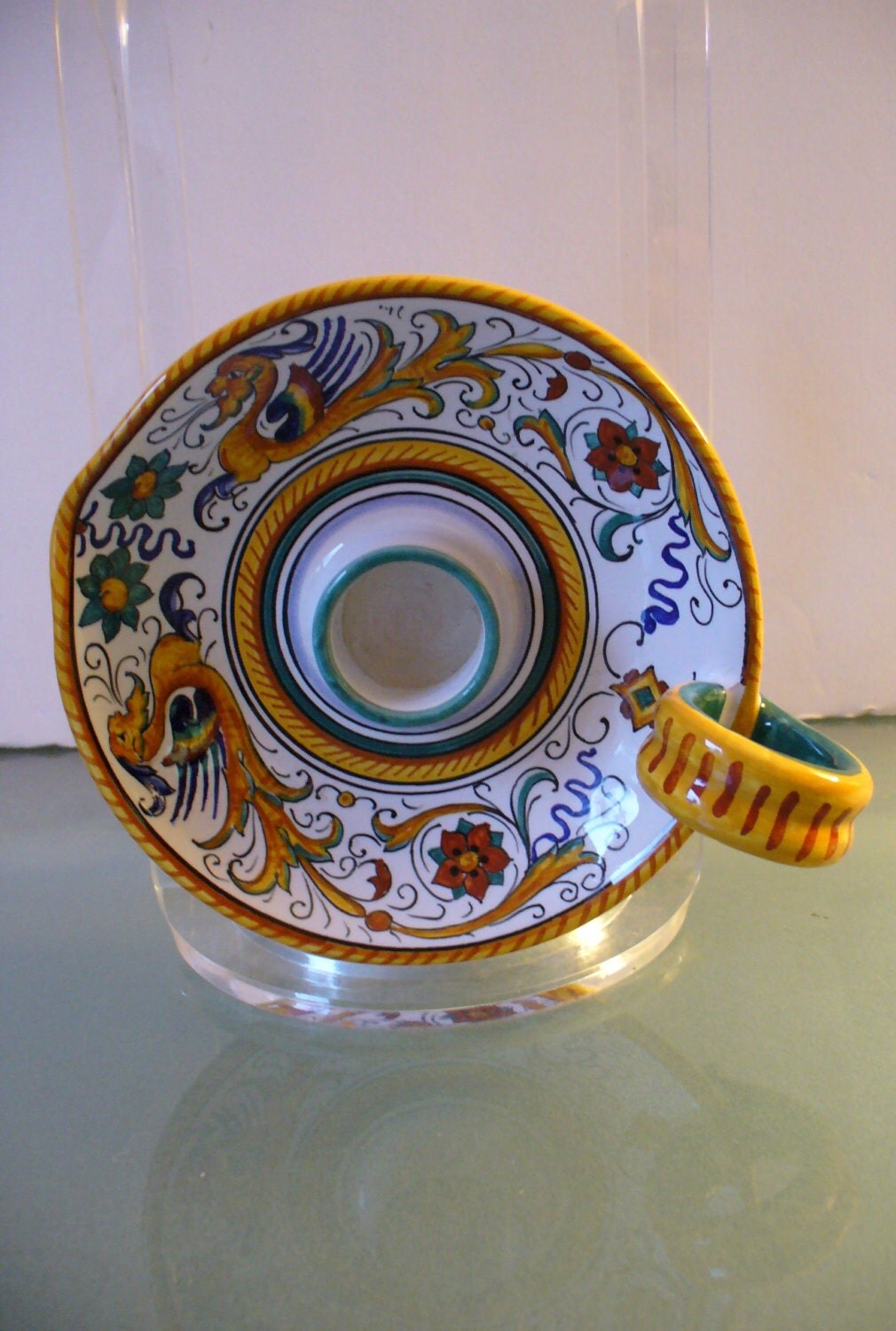 Made in Italy Pottery Grazia Deruta Candle Stick Holder