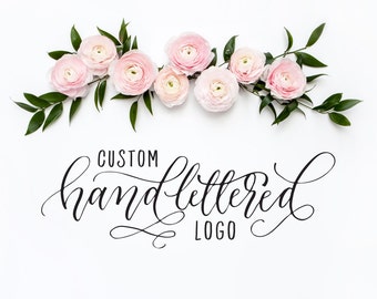 Custom Hand lettered logo design, custom logo design handlettered calligraphy logo, photography logo one of a kind logo, Printable Wisdom