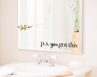 Funny Bathroom Mirror Quotes mirror decal | etsy Funny Bathroom Mirror Quotes mirror decal | etsy