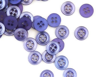 Small Purple Buttons 10mm (0.4") · 50 Purple Buttons