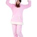 Adult Pajamas Anime Cosplay Costume Sexy Sleepwear polar rebbit ears kigurumi  pink bunny