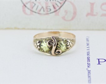 antique yellow gold ring unique wedding ring botanical jewelry 10k rose gold stacking - Wide Band Wedding Rings antique yellow gold ring unique wedding ring botanical jewelry 10k rose gold stacking - Wide Band Wedding Rings