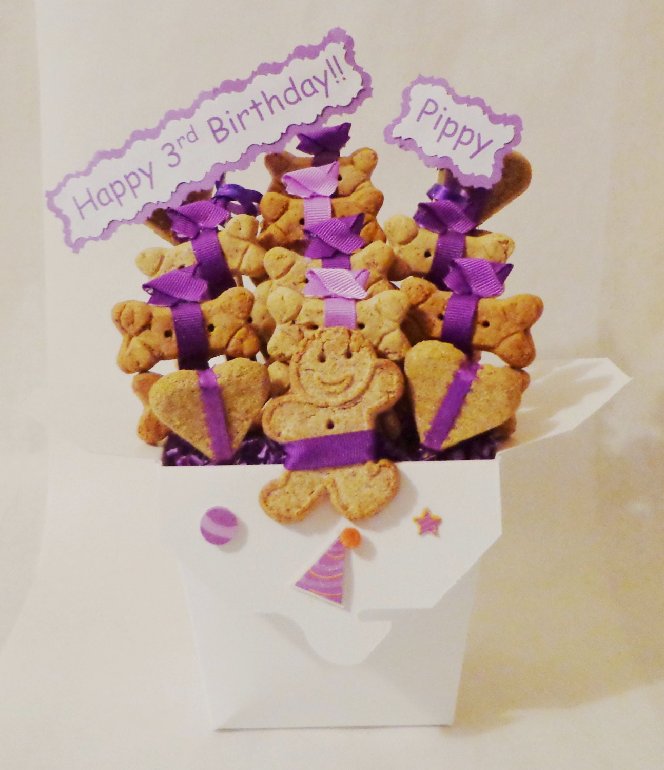 Dog treat birthday gift basket dog gift basket dog treats